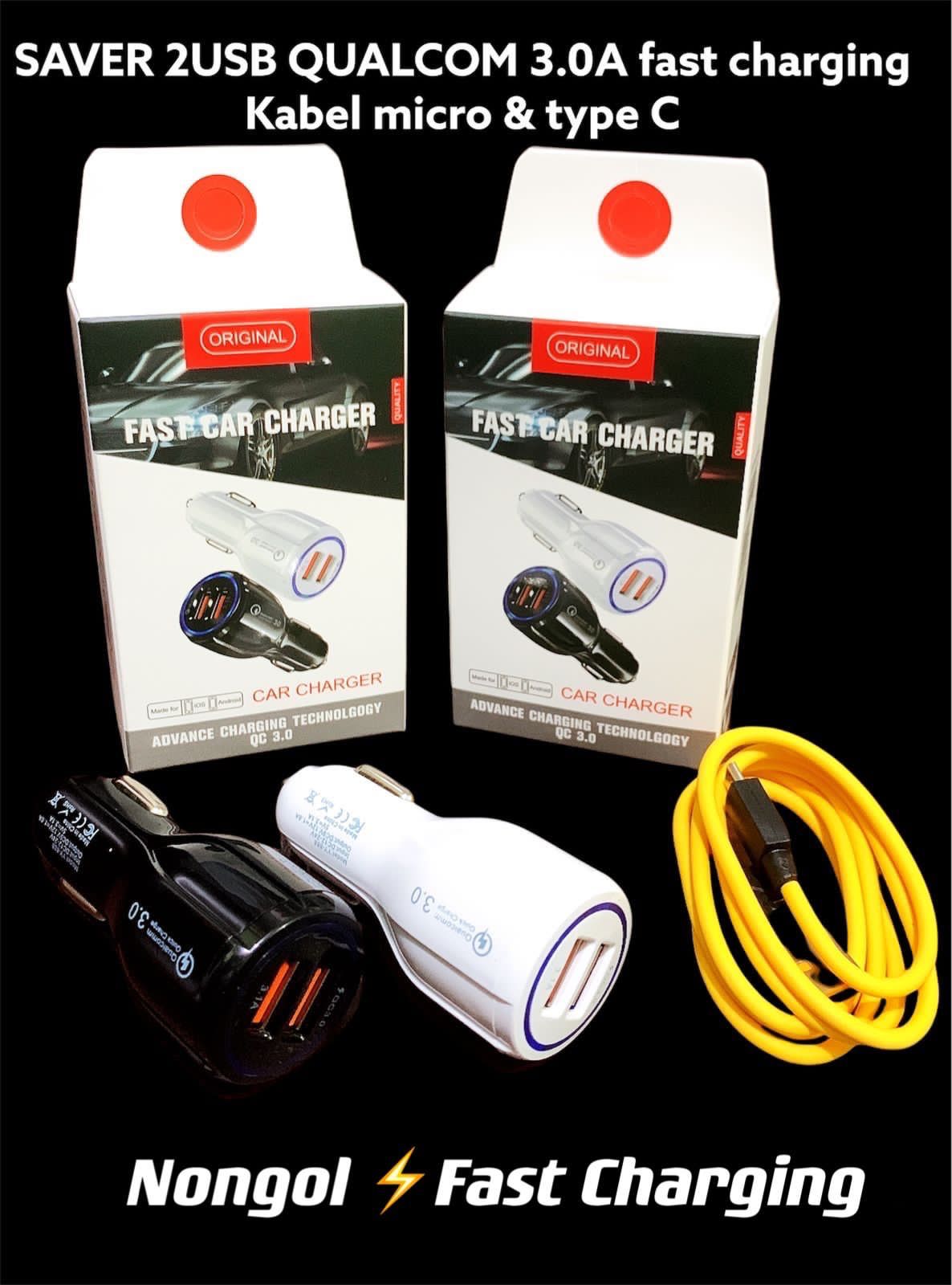 SAVER MOBIL 2 USB QC 3.0 TYPE C USB